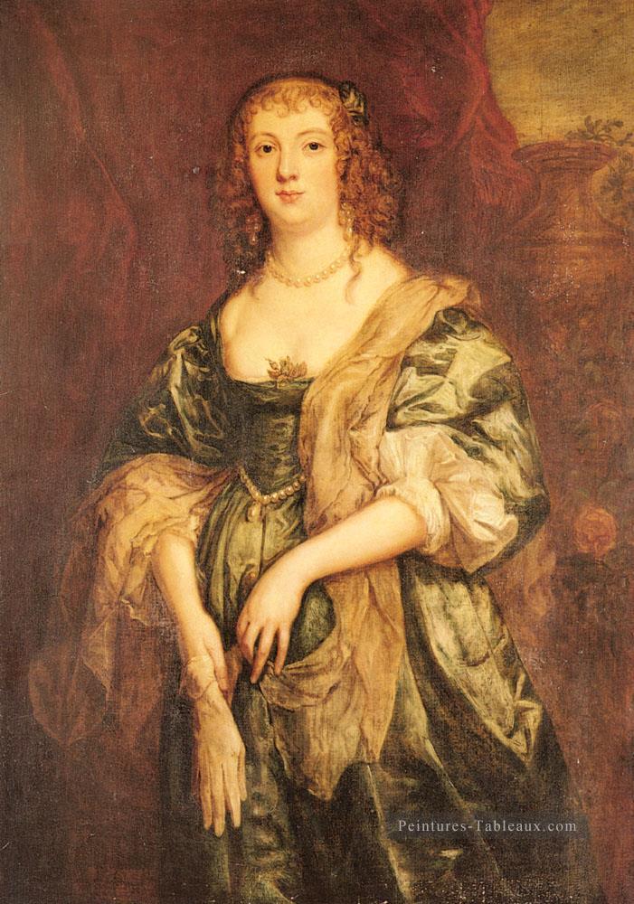 Portrait d’Anne Carr Comtesse de Bedford Baroque peintre de cour Anthony van Dyck Peintures à l'huile